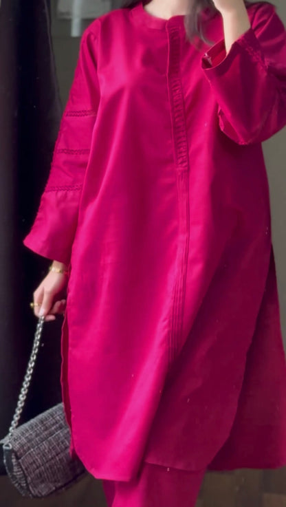 khaddar solid 2pc -79326 magenta
