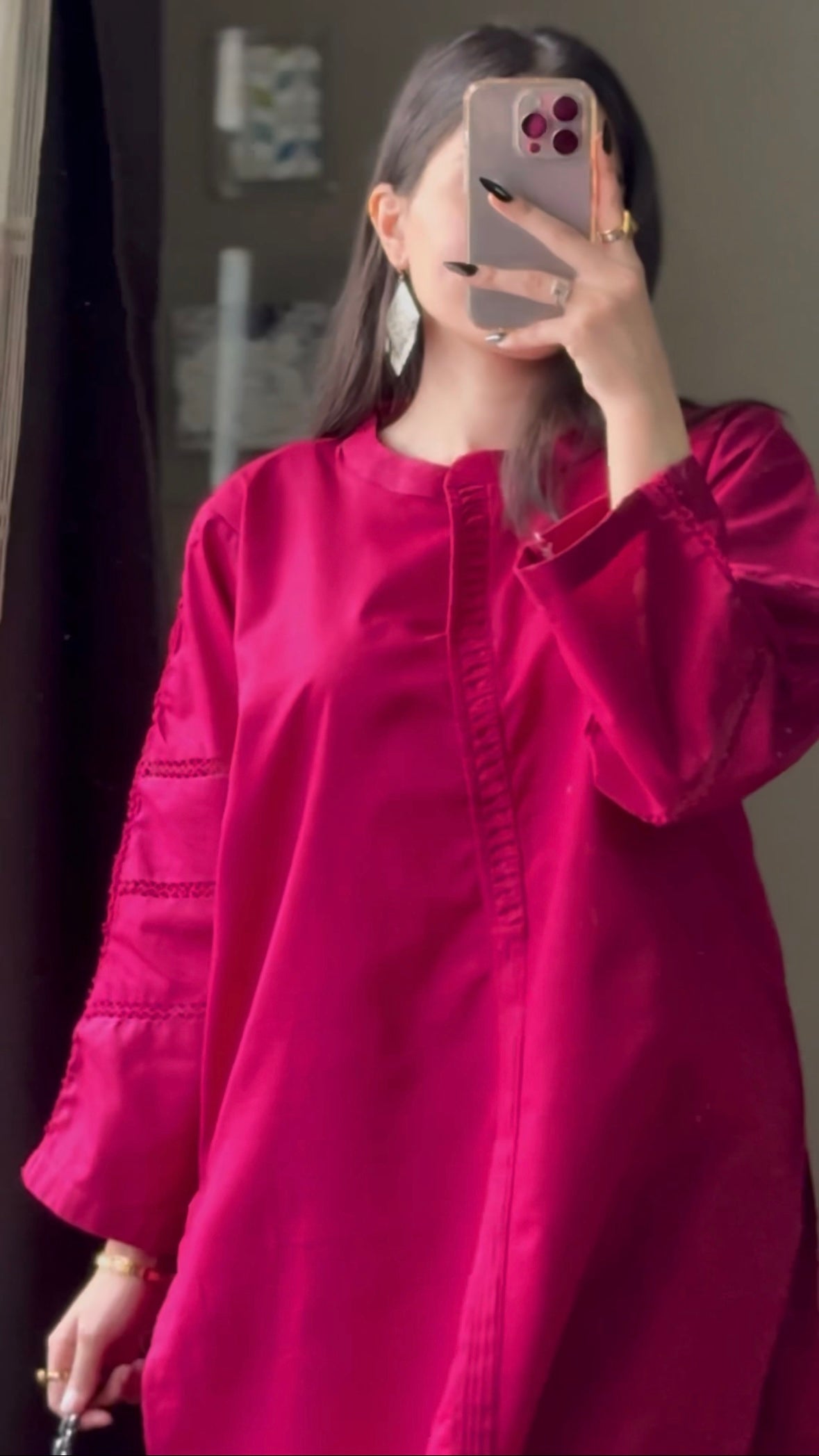 khaddar solid 2pc -79326 magenta