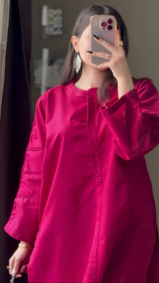khaddar solid 2pc -79326 magenta