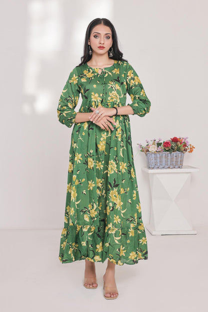 lawn frock 79727 lemonGreen