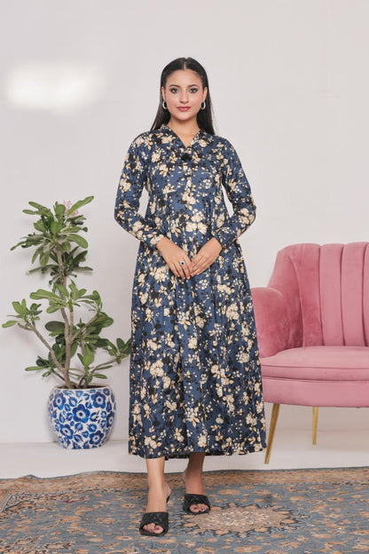 lawn frock 79732 BlueKali