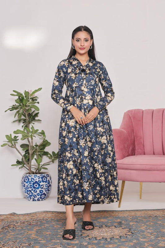 lawn frock 79732 BlueKali