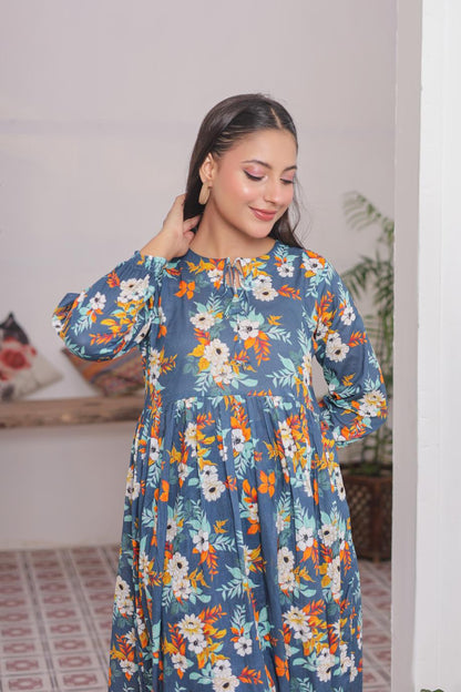 lawn frock 79731 botanicBlue
