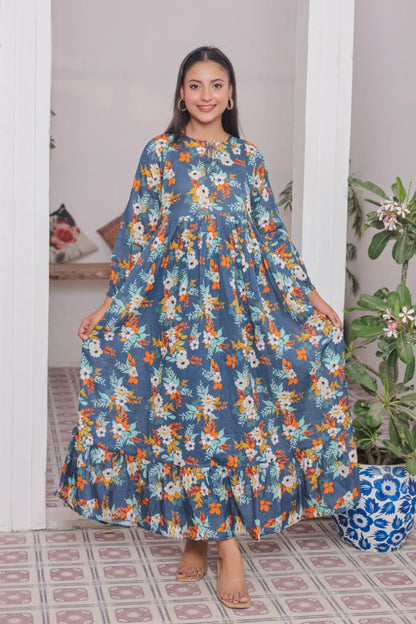 lawn frock 79731 botanicBlue