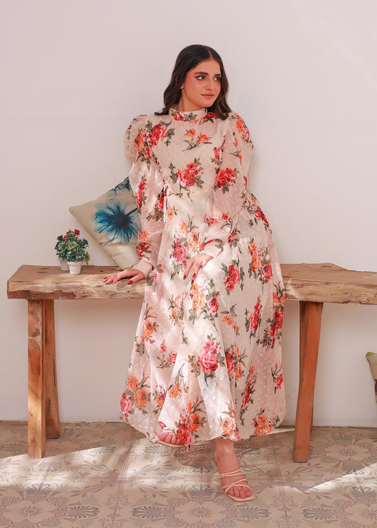 Chiffon maxi  offwhite 10310