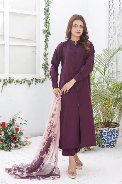 Purple cotton 3pc set 455220