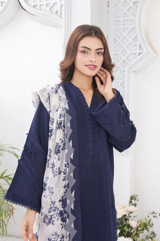 Navy cotton 3pc set 455215