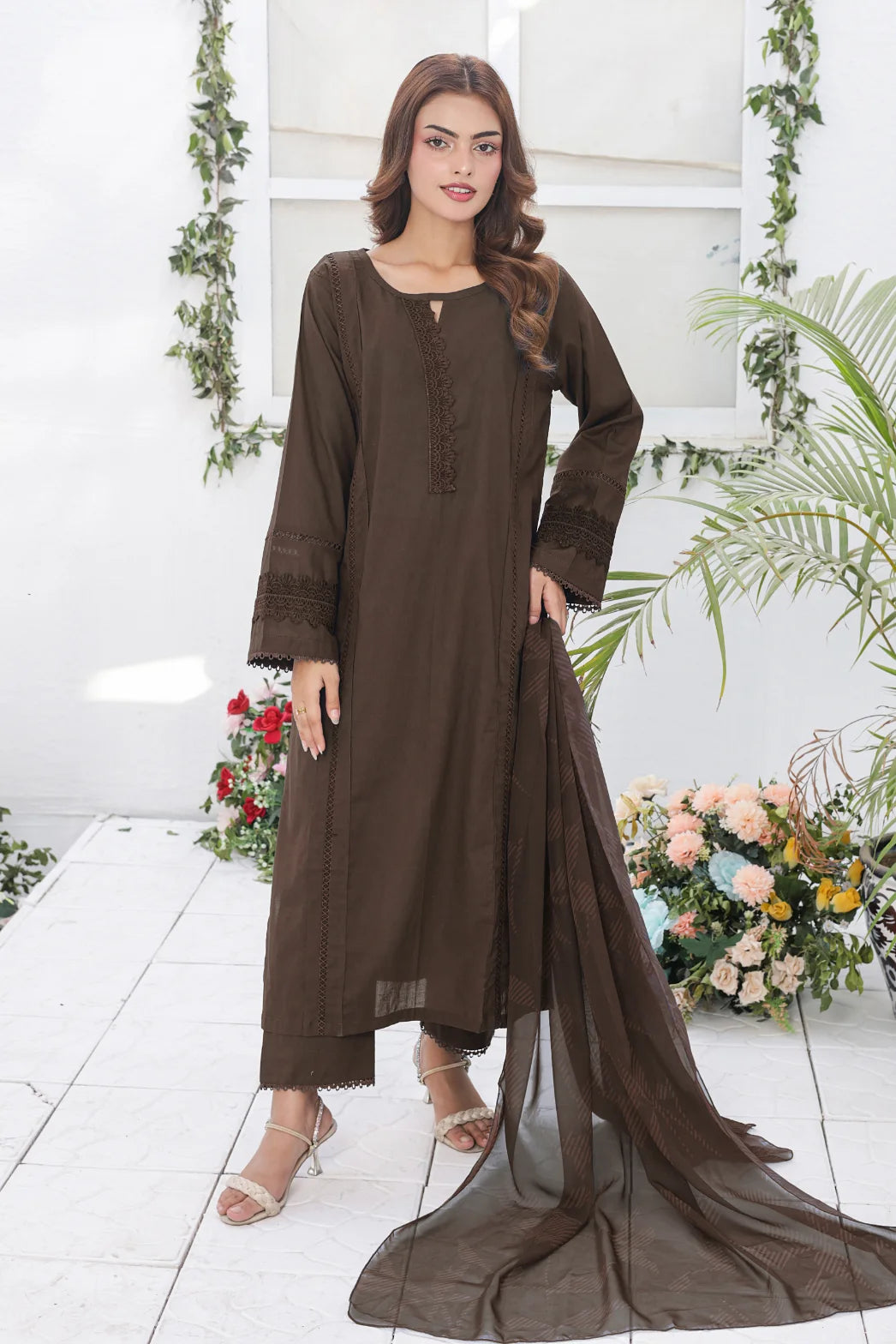 Dark Brown cotton set 79595