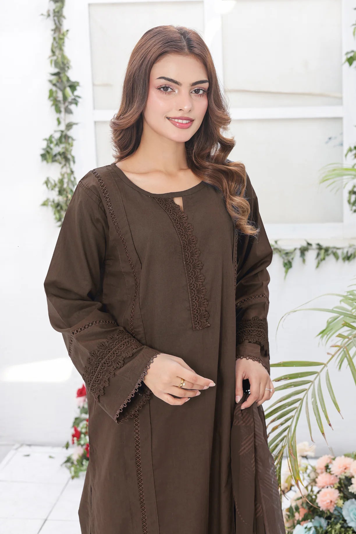 Dark Brown cotton set 79595