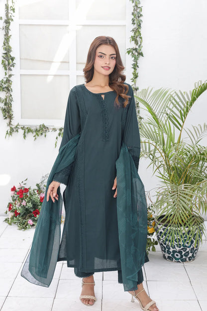 Emerald Green cotton 3pc set 79595