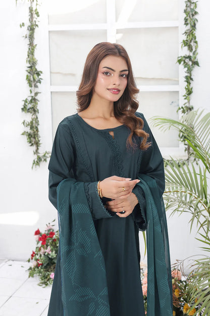 Emerald Green cotton 3pc set 79595