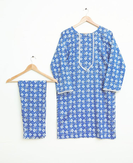 Lawn 2pc set- blueSpark 78625