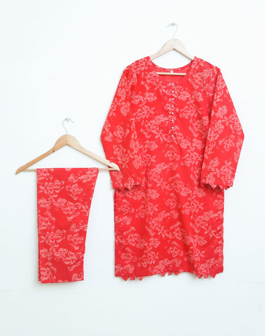 Lawn 2pc set- Red 78639