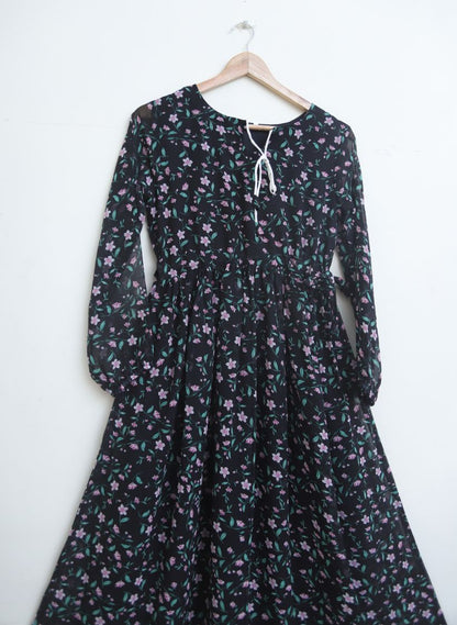 chiffon maxi  9870 blackSmFl2