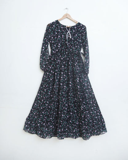 chiffon maxi  9870 blackSmFl2