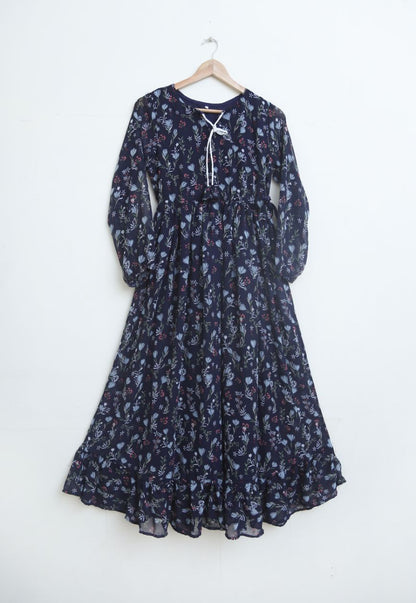 chiffon maxi  98702 navymotif