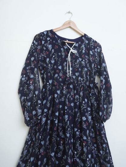 chiffon maxi  98702 navymotif