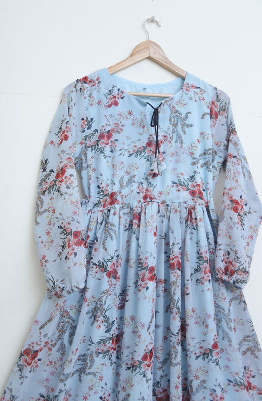 chiffon maxi  9870 skyblyFl