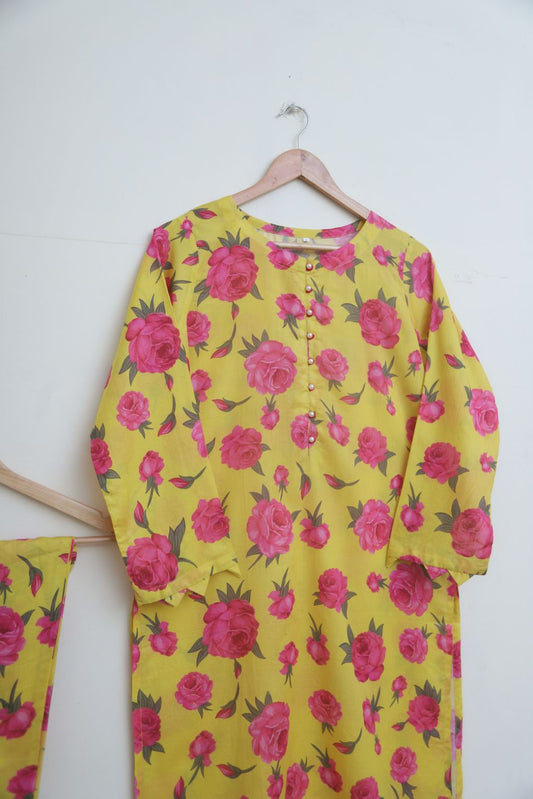 Lawn 2pc set- YellowRose123