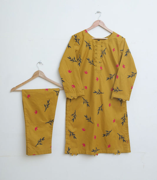 Cotton 2pc set- Mustard121