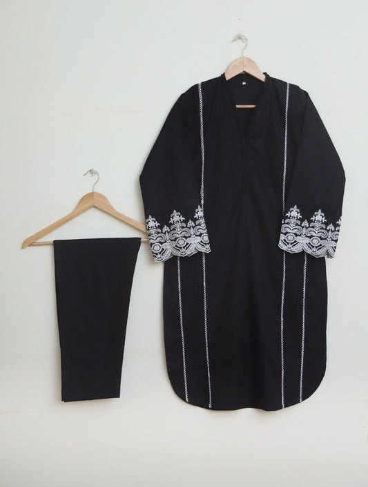 Cotton Emb 2pc black 1932