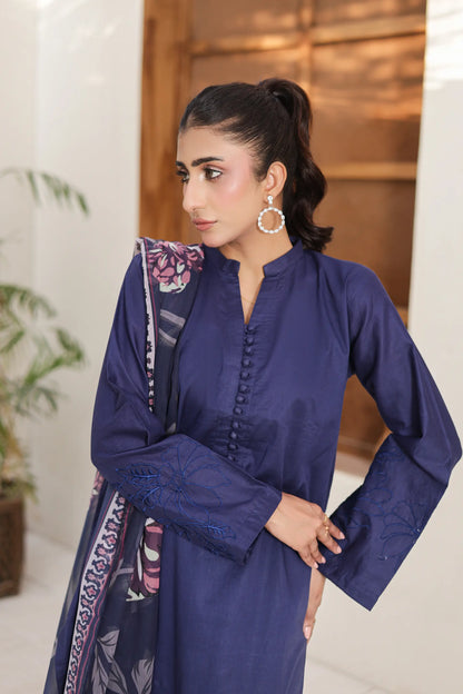 cotton 3pc Navy Blossom 455660
