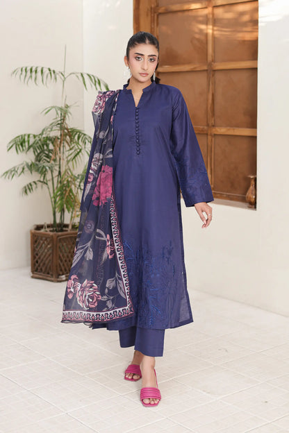 cotton 3pc Navy Blossom 455660