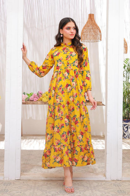 lawn frock 79710 mustardGr