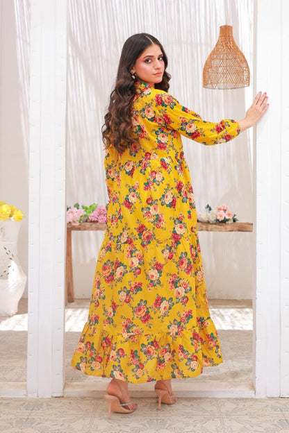 lawn frock 79710 mustardGr