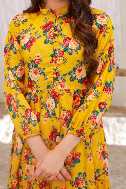 lawn frock 79710 mustardGr