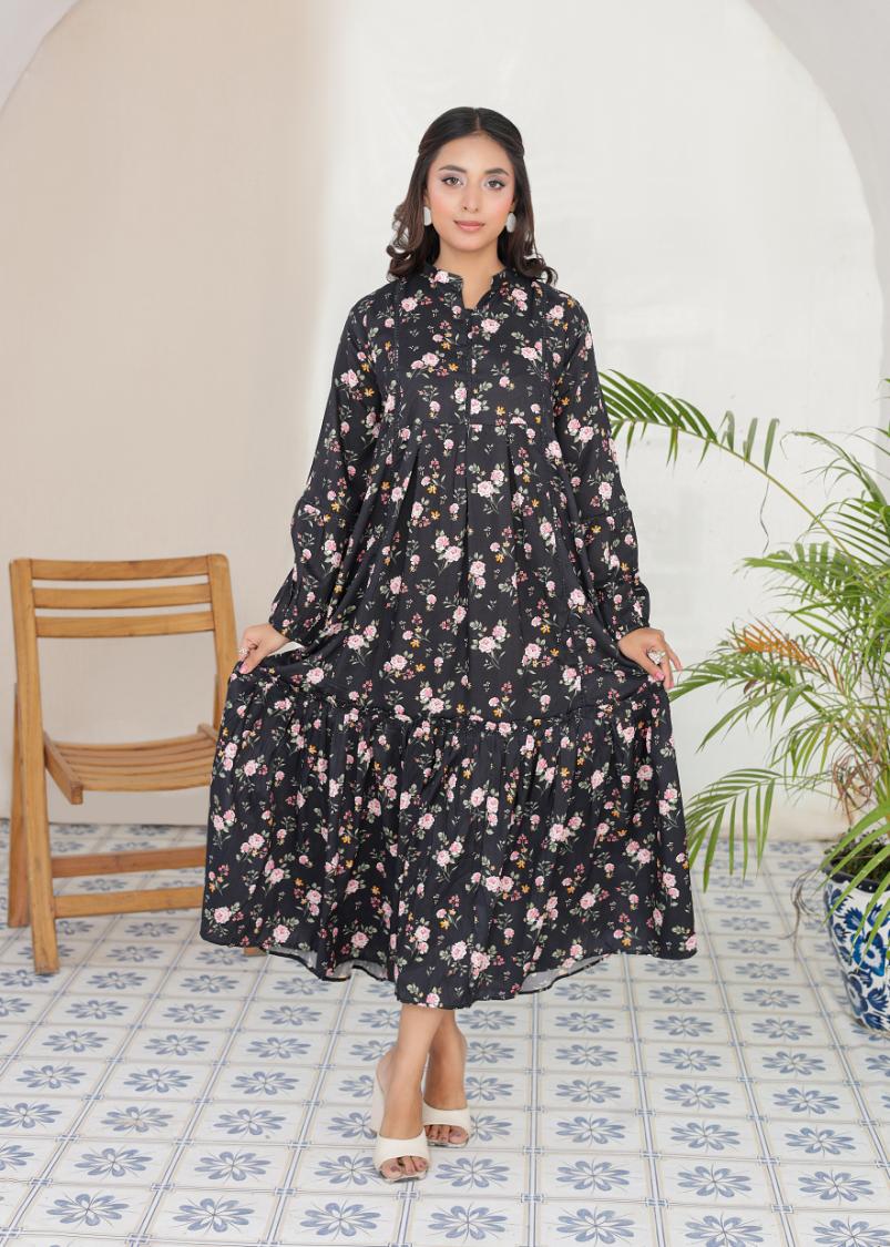 Linen frock 544550 Noir Garden