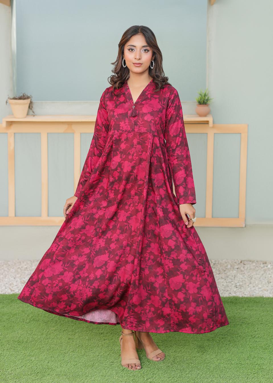Linen frock 544554 Very Berry