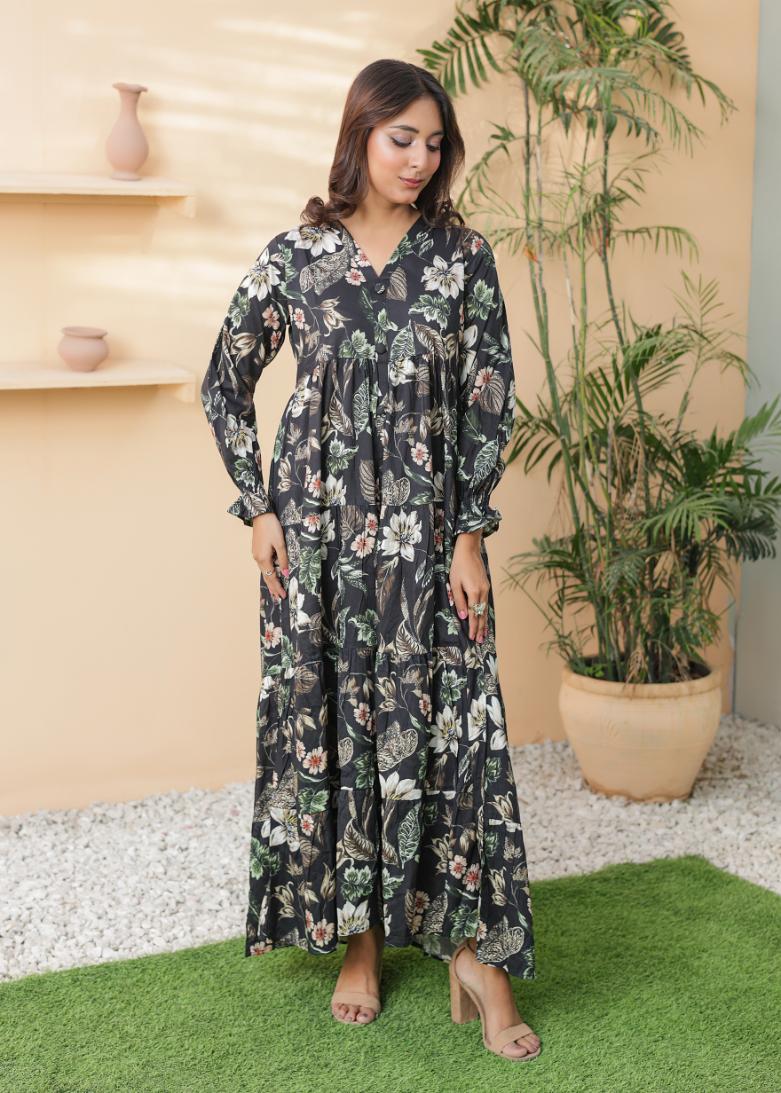 Linen frock 544556 Twilight Bloom