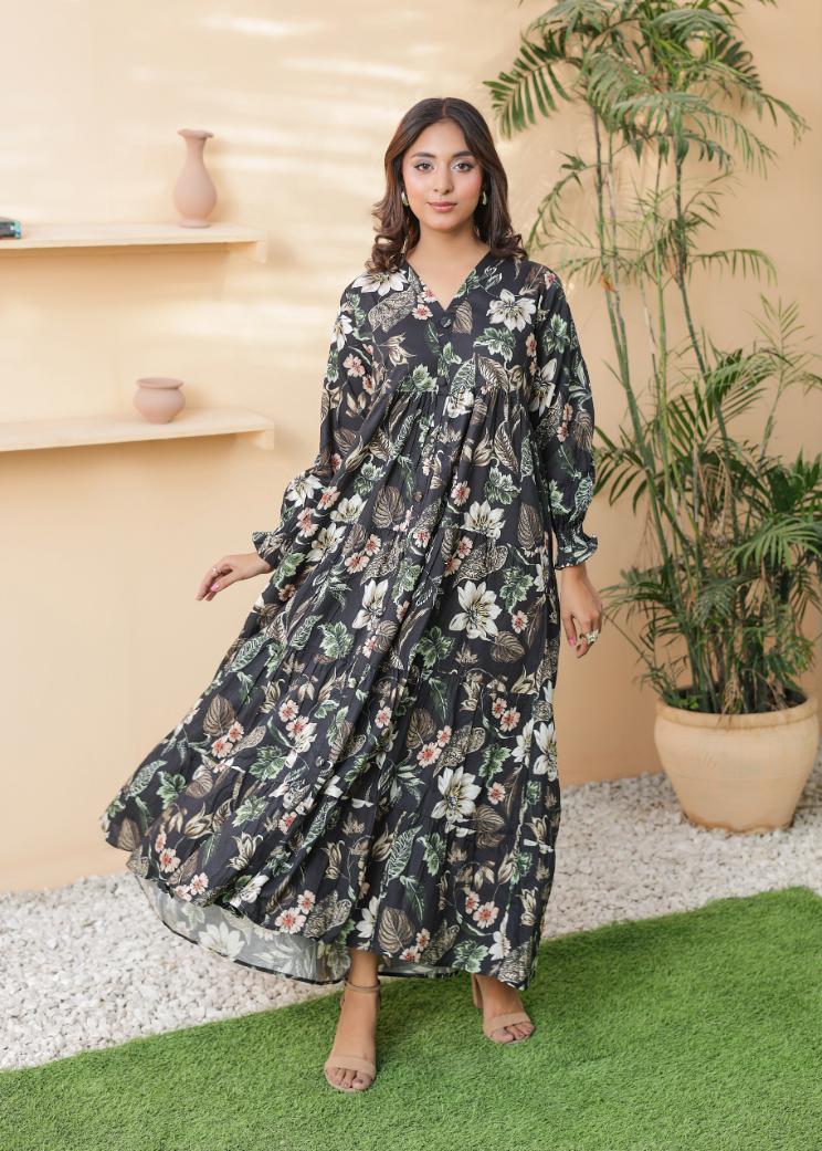 Linen frock 544556 Twilight Bloom