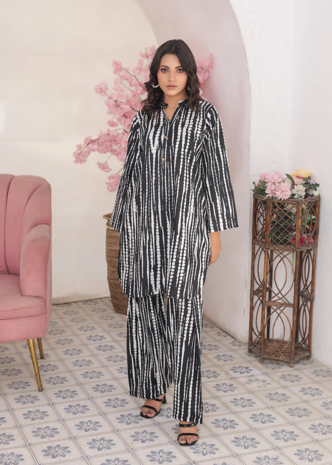 cotton co-ordset BnW 81015