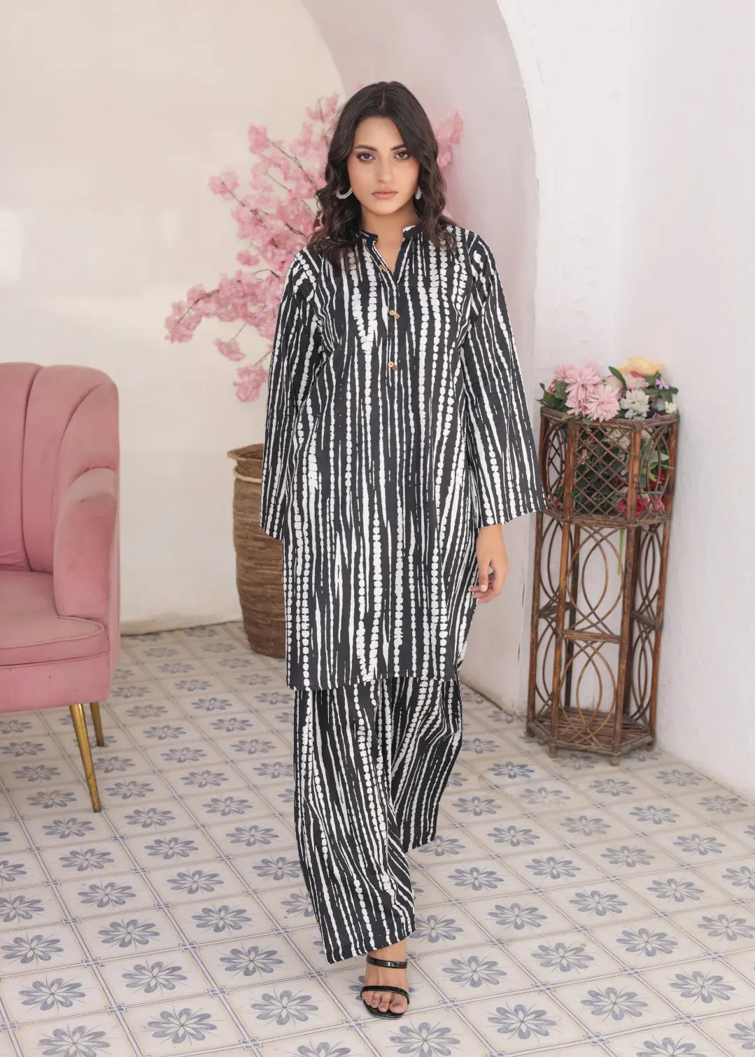 cotton co-ordset BnW 81015