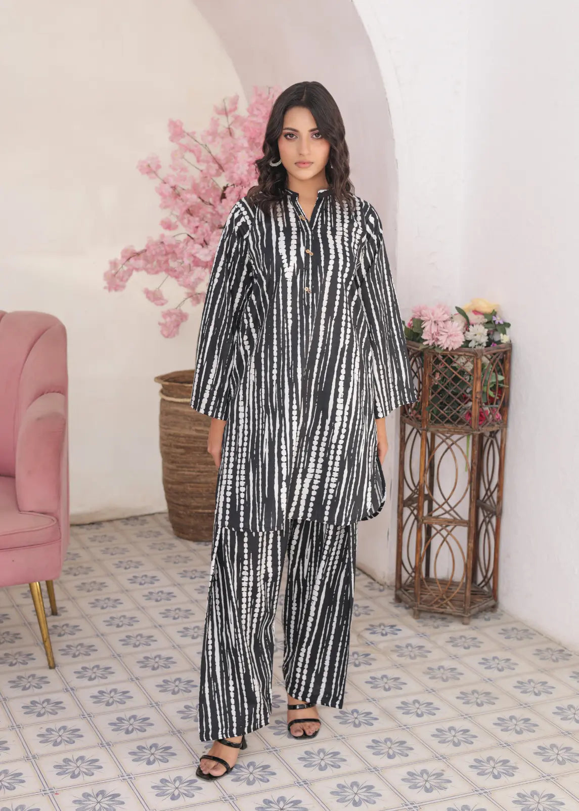 cotton co-ordset BnW 81015