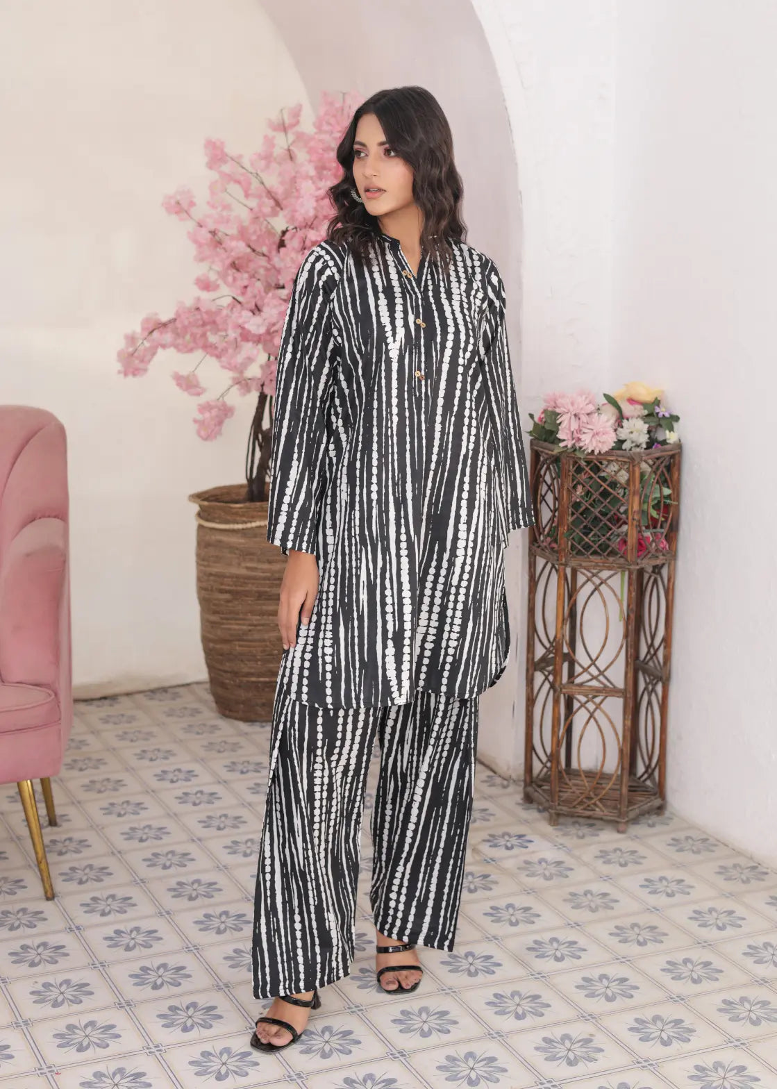 cotton co-ordset BnW 81015