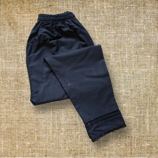cotton pants 150 black