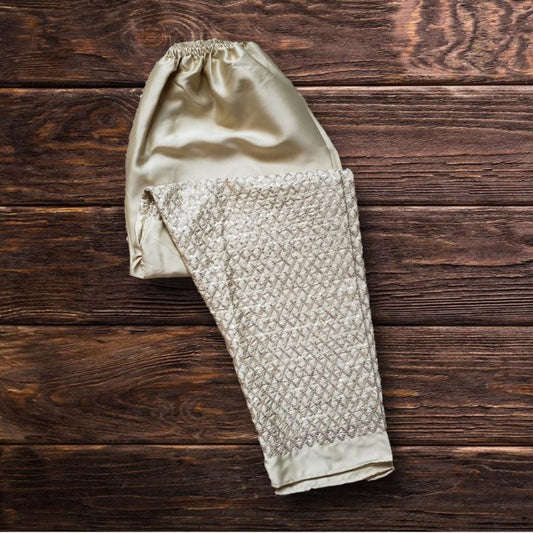 silk pants 305- golden