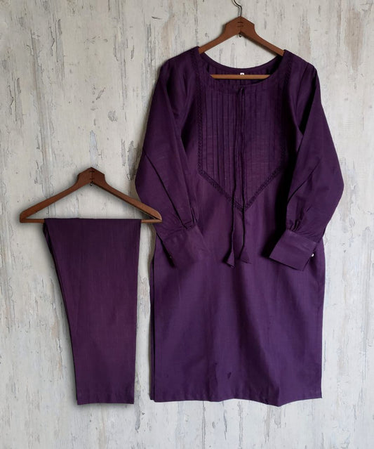khaddar  2 piece 70008 purple