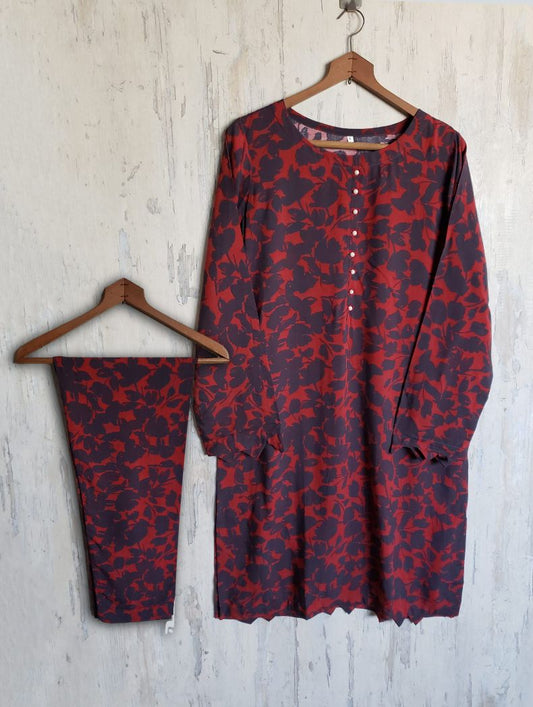 linen 2pc  57651 navyRed