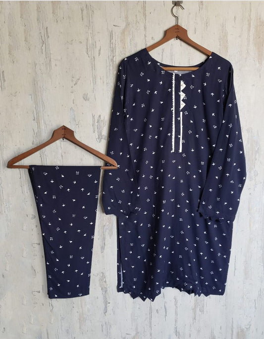 linen 2pc  57631 navyBbird