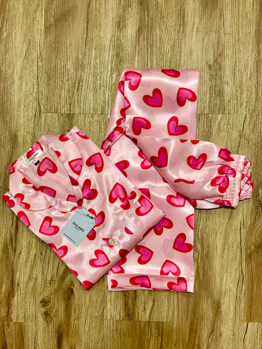Pink Hearts Pjs