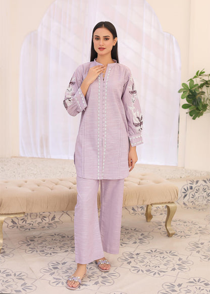 khaddar solid 2pc -79329 lylac