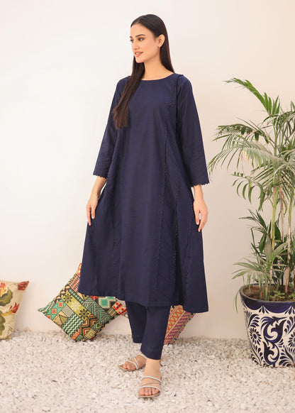 khaddar solid 2pc -79328 navy