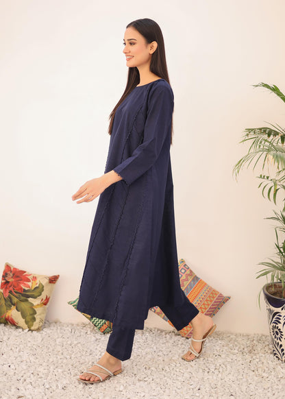 khaddar solid 2pc -79328 navy