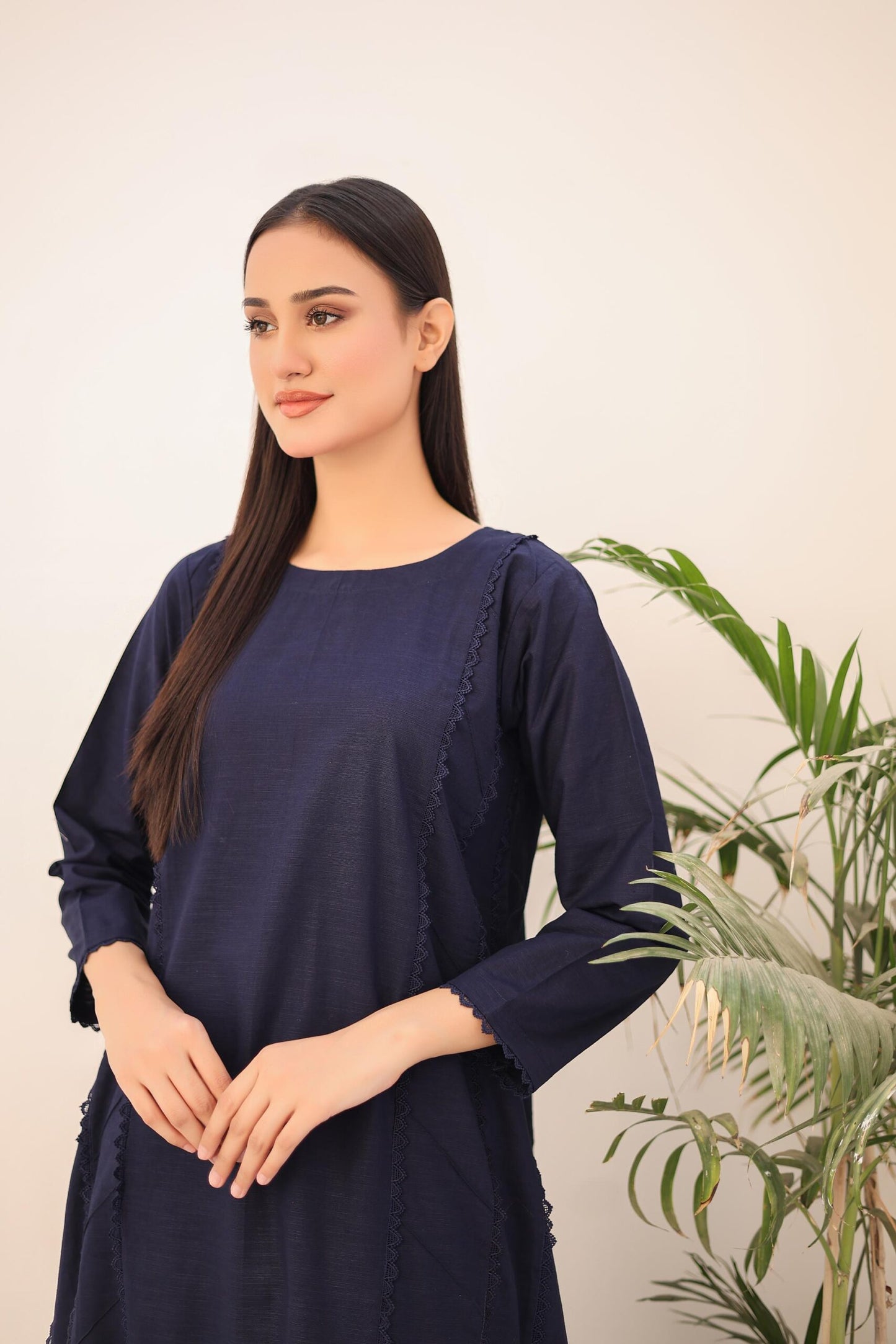 khaddar solid 2pc -79328 navy