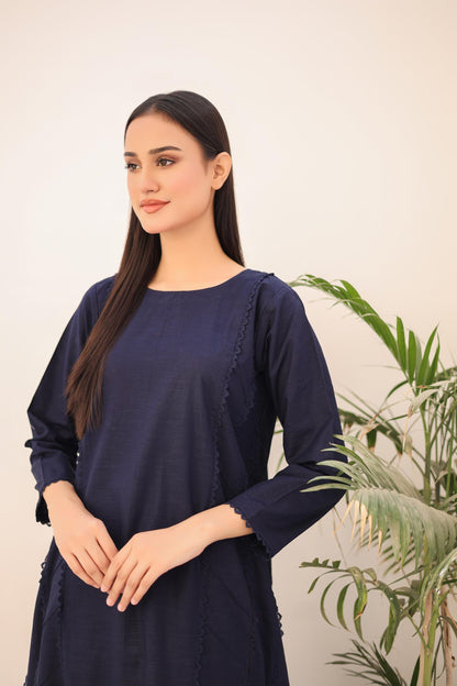 khaddar solid 2pc -79328 navy