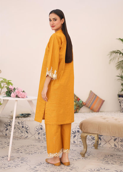 khaddar emb 2pc -79327 mustard